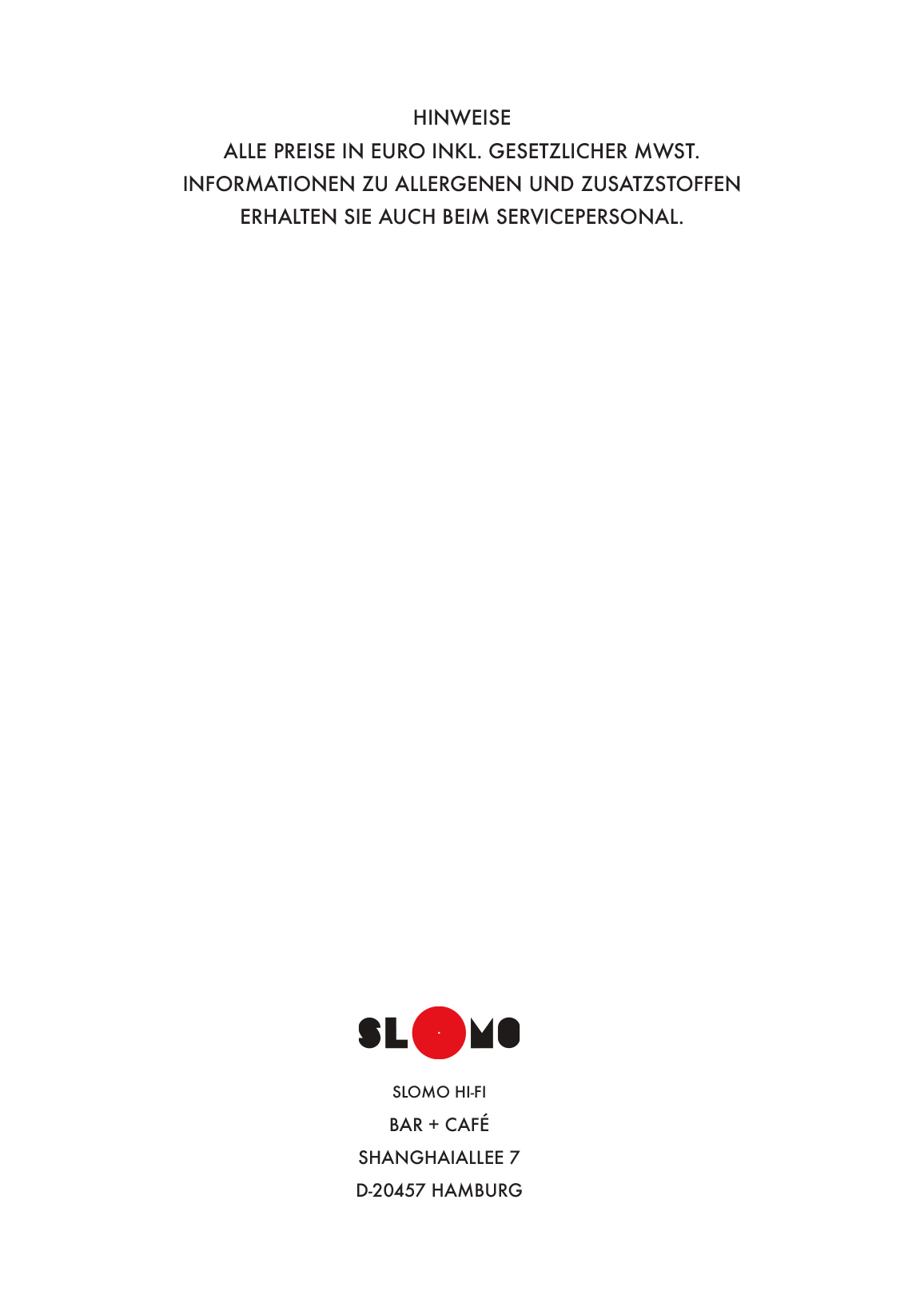 Menu page 8